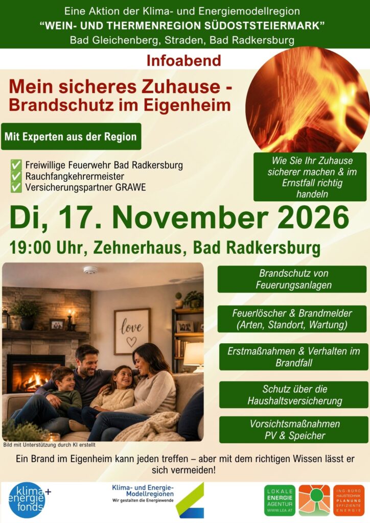 Mein sicheres Zuhause - Brandschutz im Eigenheim