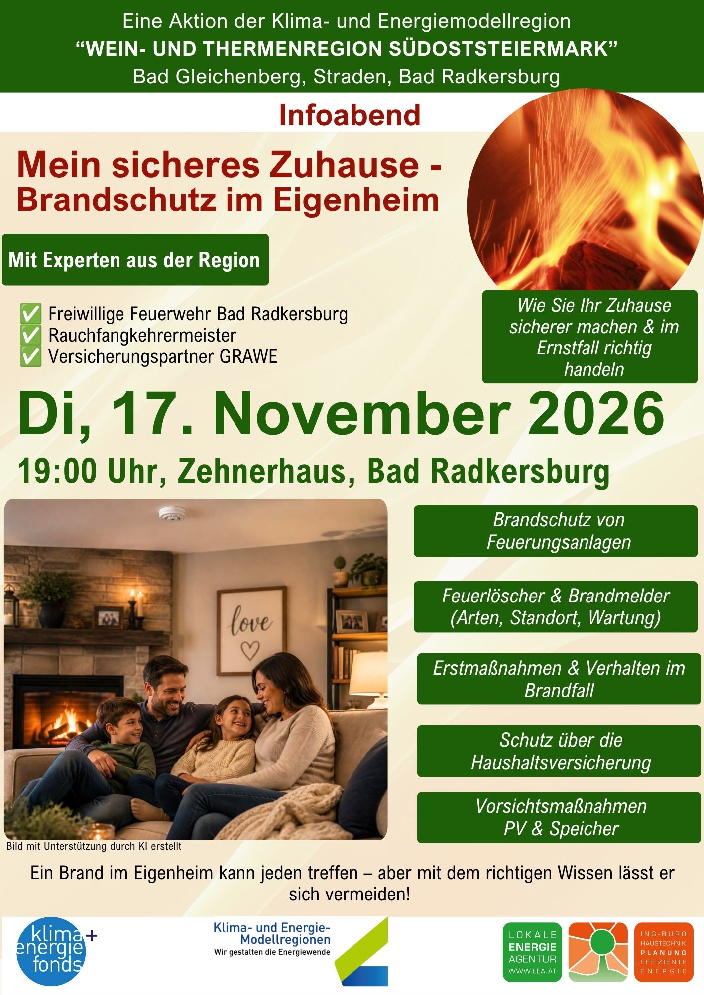Mein sicheres Zuhause - Brandschutz im Eigenheim