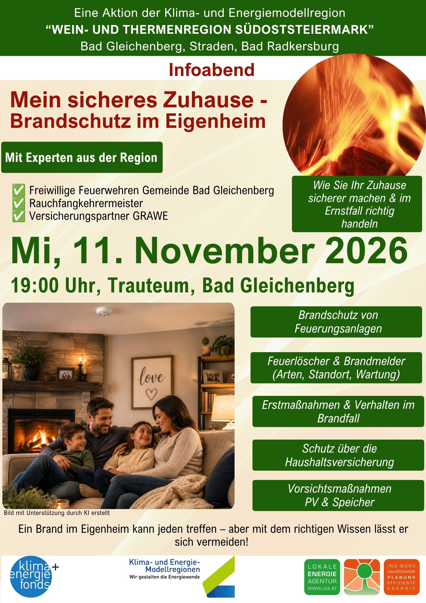 Mein sicheres Zuhause - Brandschutz im Eigenheim