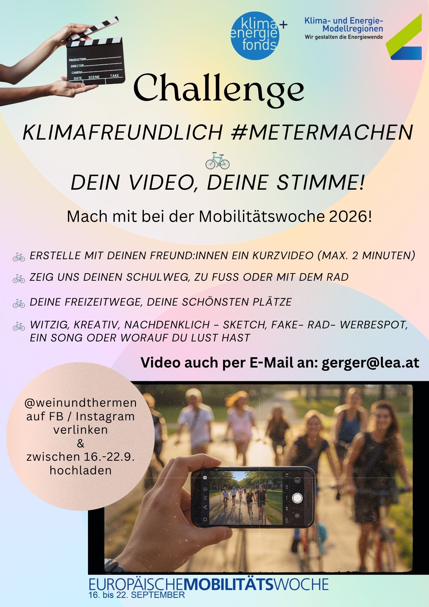 Challenge klimafreundlich Metermachen - zeig deine Stimme