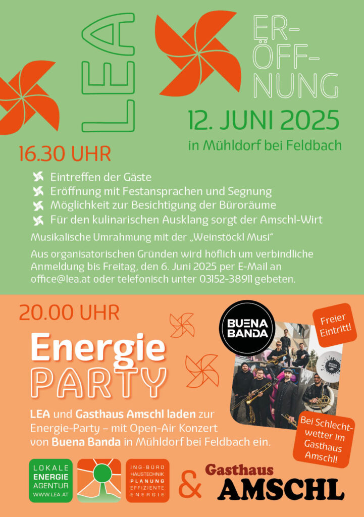 Einladung LEA Eröffnungsfeier