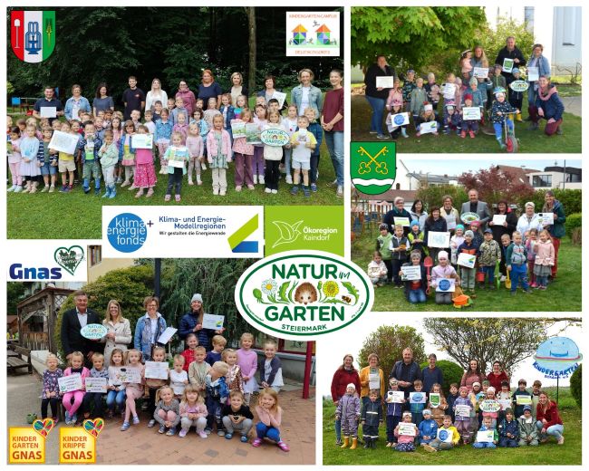 Fünf Kindergärten bekamen die Plakette überreicht
