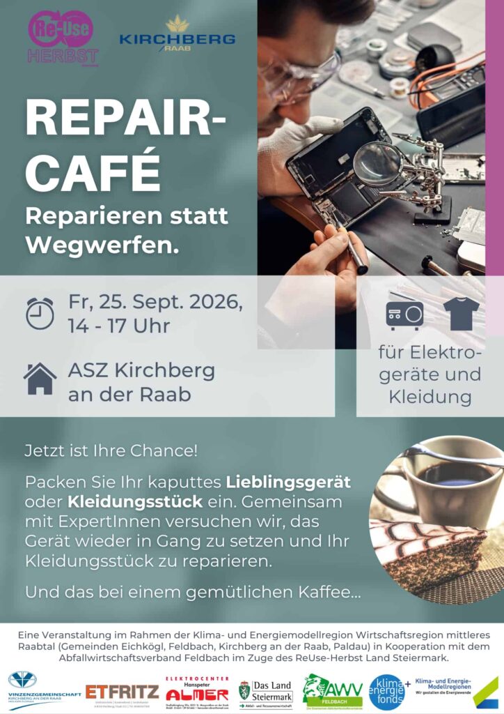Repair-Café in Kirchberg an der Raab