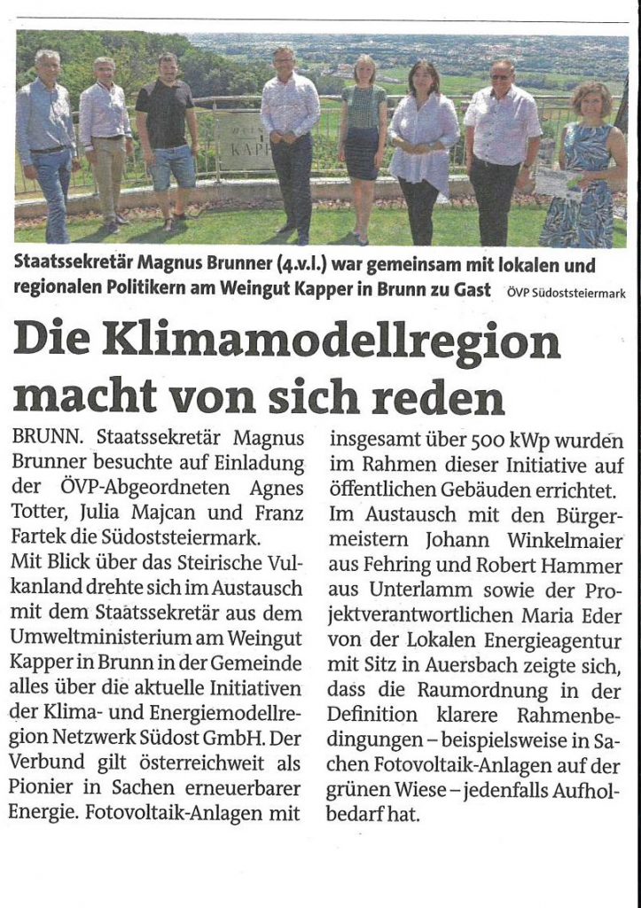 Klimamodellregion macht von sich reden