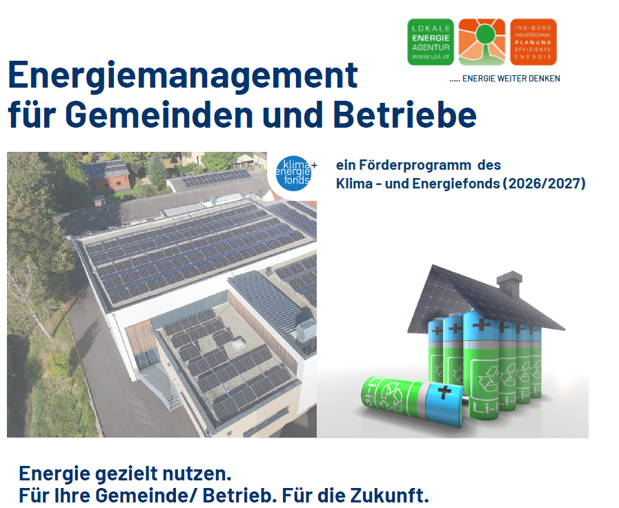 Energiemanagement für Gemeinden und Betriebe