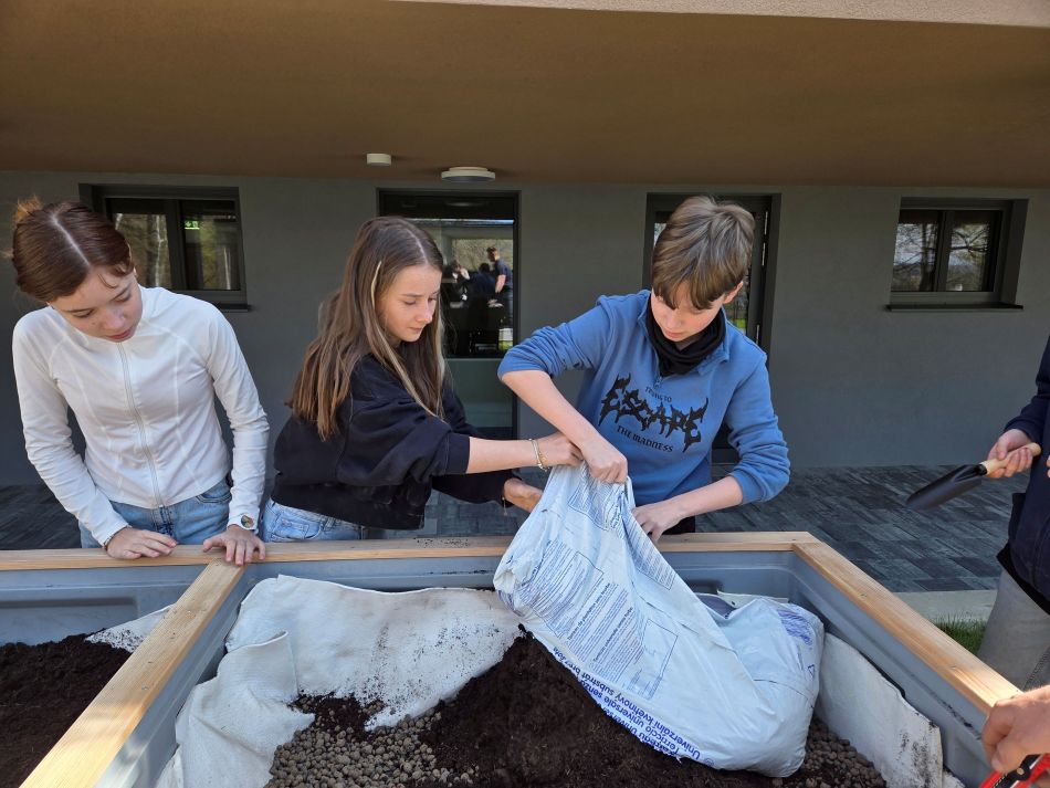 Frische Kräuter für die Schulküche