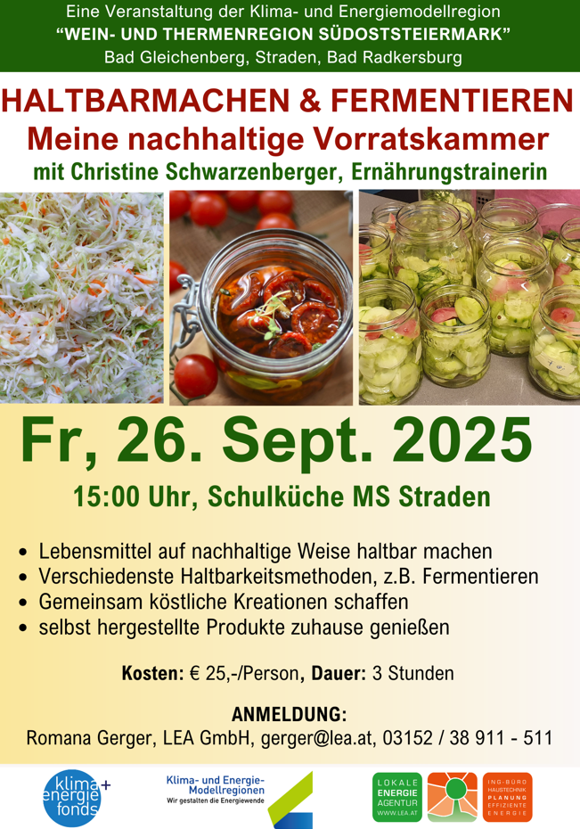 Fermentieren und Lebensmittel Haltbarmachen