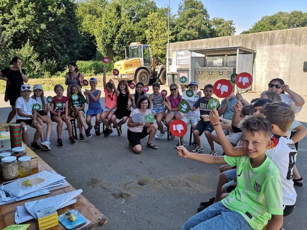 Schulumweltwoche der Landwirtschaftskammer wieder bei der Kompostieranlage in Raabau