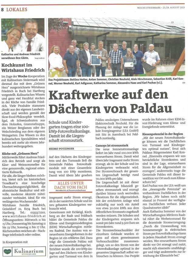 Kraftwerke Dächer Paldau