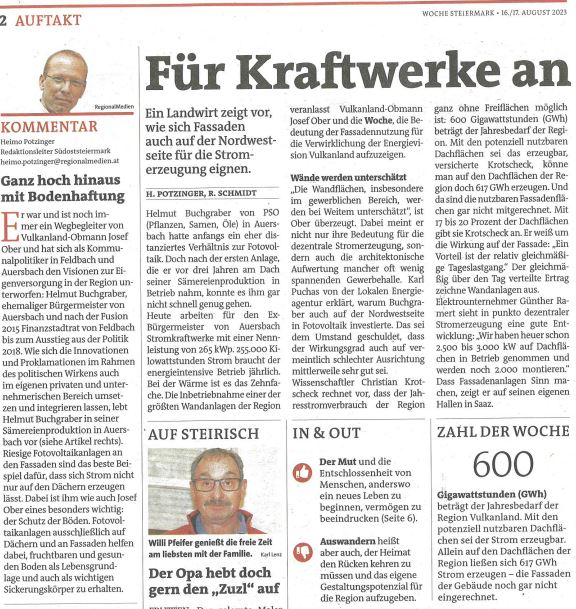 Kraftwerke auf den Fassaden