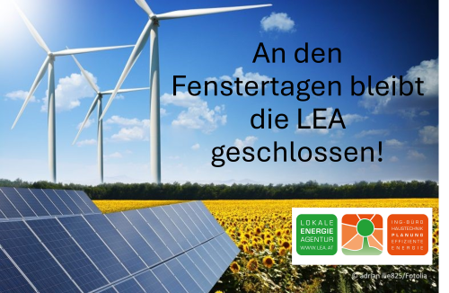 LEA an Feiertagen geschlossen!
