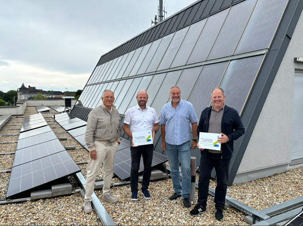 v.l.n.r. Bgm. Karl Lautner, Karl Puchas – Lokale Energieagentur, Thomas Hennig – Stadtgemeinde Bad Radkersburg, Robert Frauwallner – KEM Manager